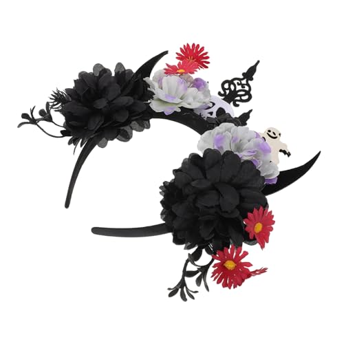 Beaupretty Halloween Teufelshaarreif Kreativer Kopfschmuck mit Blumenaccessoire für Damen für Halloween Maskeraden und Cosplay Events von Beaupretty