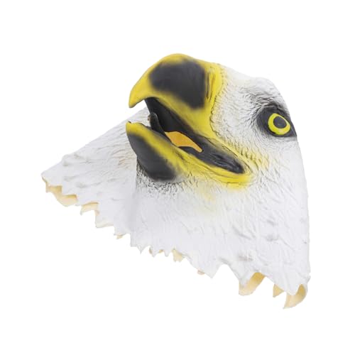 Beaupretty Halloween Tierkostüm Maske Lustiger Weißer Adler Kopf für Kostümfeste Elastische Band für Bequemen Sitz für Halloween Feiern und Themenpartys von Beaupretty