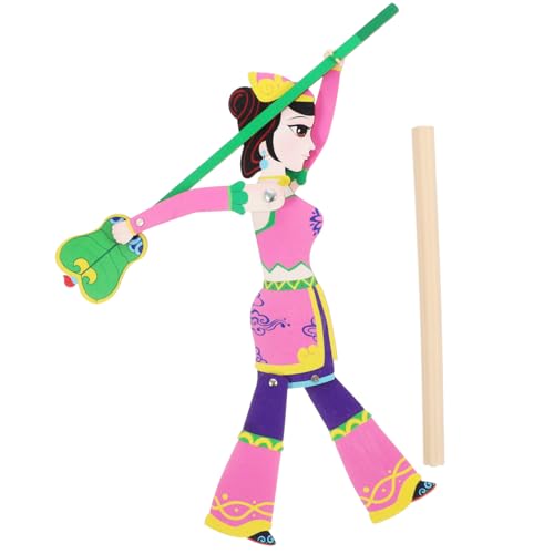Beaupretty Handgefertigtes Schattenpuppenspielzeug für Traditionelles Chinesisches Marionetten für Kreatives Geschichtenerzählen und DIY Projekte Zufälliger Farbauswahl für Zufällige Farbe von Beaupretty
