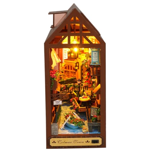 Beaupretty Handgefertigtes Vintage Miniaturhaus DIY Bausatz Holzmodell Assembly Cabin Modell ohne Batterie Dekoratives Ornament für Schreibtisch Bücherregal Kreatives Beaupretty Handgefertigtes Vintage Miniaturhaus DIY Bausatz Holzmodell Assembly Cabin Modell ohne Batterie Dekoratives Ornament für Schreibtisch Bücherregal Kreatives von Beaupretty
