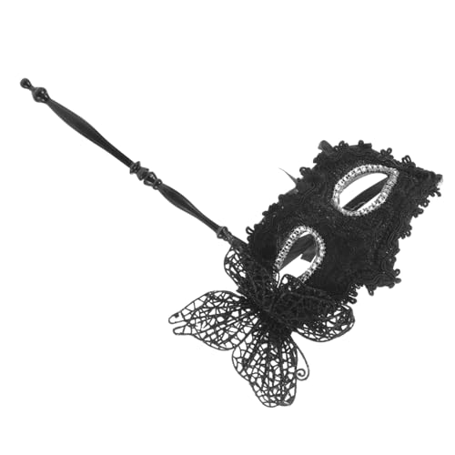 Beaupretty Handgehaltene Masquerade Maske für Damen mit Stab Venezianische Kostüm Maske für Karneval Maskenball Fasching Halloween und Cosplay Stabile Verarbeitung Klassisches Schwarzes Beaupretty Handgehaltene Masquerade Maske für Damen mit Stab Venezianische Kostüm Maske für Karneval Maskenball Fasching Halloween und Cosplay Stabile Verarbeitung Klassisches Schwarzes von Beaupretty