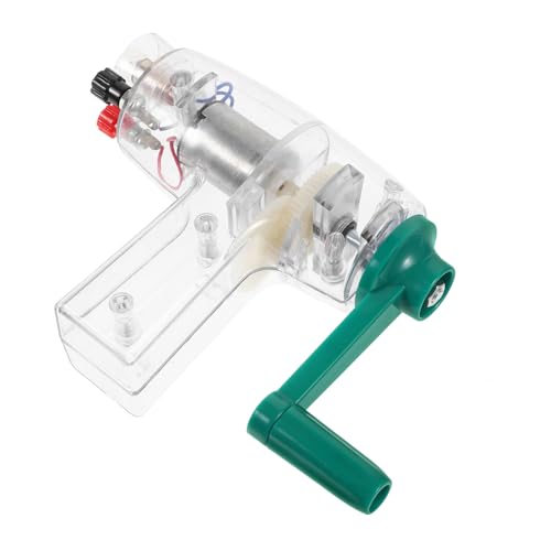 Beaupretty Handkurbel Generator Tragbarer Mechanischer Stromerzeuger für Wissenschaftliche Experimente Handbetrieben Leicht Vielseitig für Physikalische und Elektrische Bildung von Beaupretty