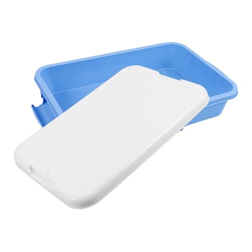 Beaupretty Handliche Sandkastenbox mit Deckel Robuste Aufbewahrungsbox für Tragbare Sandtray für Vielseitig Einsetzbar für Drinnen und Draußen Tiefblauer Farbe von Beaupretty