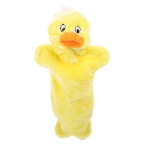 Beaupretty Handpuppe Gelbe Ente Plüsch Interaktive Kuscheltier für Erzählen Geschichten und Frühpädagogik für Jungen und Mädchen von Beaupretty