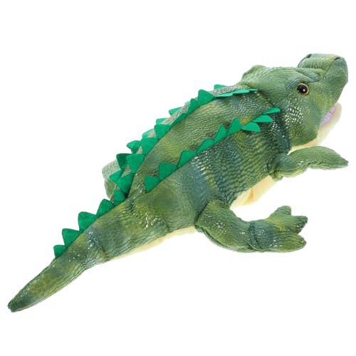 Beaupretty Handpuppe Krokodil Plüsch Tierhandpuppe für Geschichtenerzählen Weiche und Bequeme Handpuppe für Fördert die Fantasie und Interaktion Geeignet als oder Lernspielzeug von Beaupretty