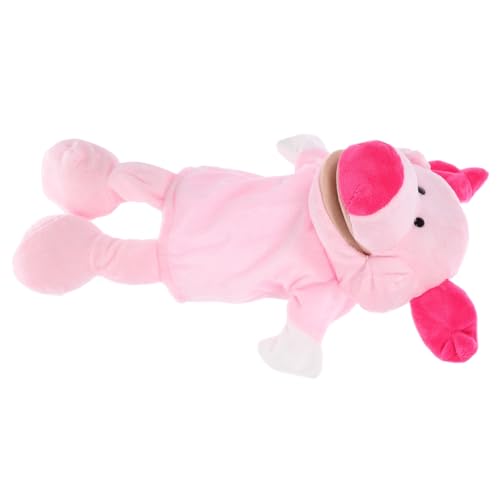 Beaupretty Handpuppe Schwein Plüsch Kuscheltier Samtig Pp Baumwolle Interaktiv Storytelling für Lernspielzeug Hand Auge koordination Spaßiges Rollenspiel von Beaupretty