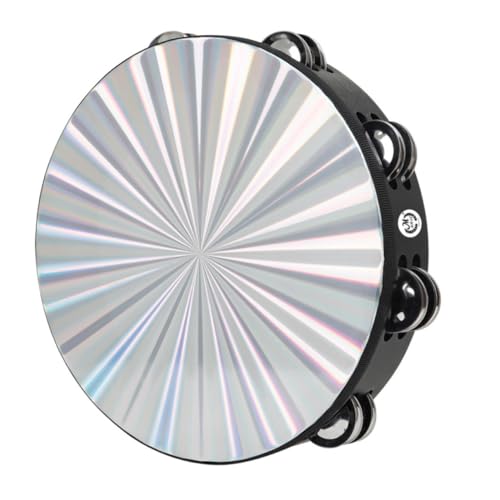 Beaupretty Handtrommel mit Holzrahmen und Doppelter Schellenreihe Ergonomisch Geformt Reflektierendes Percussion Instrument für Erwachsene für Musikübungen und Partys Beaupretty Handtrommel mit Holzrahmen und Doppelter Schellenreihe Ergonomisch Geformt Reflektierendes Percussion Instrument für Erwachsene für Musikübungen und Partys von Beaupretty
