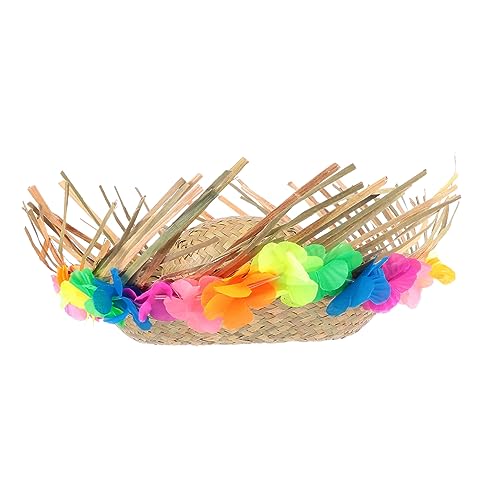Beaupretty Hawaiian Strohhut mit Blumenkranz Hut für Männer Sommerliche Kostümaccessoires für Partys und Strandveranstaltungen Beaupretty Hawaiian Strohhut mit Blumenkranz Hut für Männer Sommerliche Kostümaccessoires für Partys und Strandveranstaltungen von Beaupretty