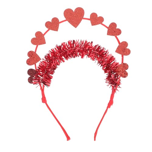 Beaupretty Herz Stirnband Glitzer Herz Rot Lametta Haarband Haarreif Haarbügel Haarschmuck Foto Requisiten für Valentinstag Hochzeit Dekoration, 24,00 x 11,00 x 1,30 cm Beaupretty Herz Stirnband Glitzer Herz Rot Lametta Haarband Haarreif Haarbügel Haarschmuck Foto Requisiten für Valentinstag Hochzeit Dekoration, 24,00 x 11,00 x 1,30 cm von Beaupretty