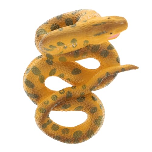 Beaupretty Hochrealistisches Schlangenmodell Täuschend Echtes Reptilienmodell Trickreiches Deko für Halloween Party und Rollenspiele Detailreiche Nachbildung für Erwachsene von Beaupretty