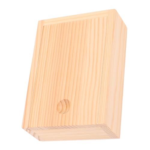 Beaupretty Holz Aufbewahrungsbox für Spielkarten Multifunktionale Schiebedeckel Box für Karten Perlen Knöpfe und Mehr für Pokerkarten und Kleine Gegenstände Tragbar und Praktisch von Beaupretty