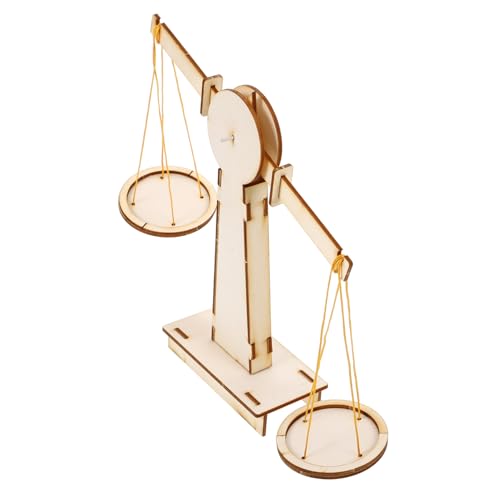 Beaupretty Holz Balancewaage Bastelset für DIY Montessori Lernspielzeug Fördert Unabhängiges Handgefertigt Stabil und Langlebig für Frühe Mathe und Wissenschaftserziehung von Beaupretty