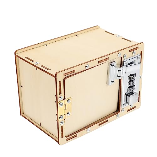 Beaupretty Holz DIY Mechanisches Passwort Schlossbox für Pädagogisches Motorikspielzeug Fein Verarbeitet für Eltern Junge Mädchen Bastelprojekte und Spielerisches Lernen Ab Jahren von Beaupretty