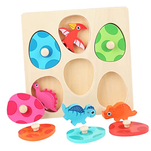 Beaupretty Holz Dinosaurier Puzzle für Cartoon Puzzle für Kreative Fördert Eltern Junge Mädchen Interaktion und Sorgt für Spaß und Lernen von Beaupretty