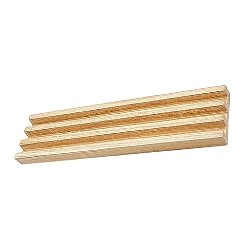 Beaupretty Holz Domino Rack mit Rutschfestem Sockel Multifunktionaler Domino und Kartenhalter für Tischspiele und Alphabet Spiele Stabiler Holzständer für Kreatives von Beaupretty