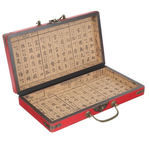 Beaupretty Holz Mahjong Aufbewahrungsbox mit Rundkanten und Schnappverschluss Stabile Natürliche Holztruhe für Haushaltsgegenstände Multifunktionale Handheld Mahjong Verpackung Geschenkbox Beaupretty Holz Mahjong Aufbewahrungsbox mit Rundkanten und Schnappverschluss Stabile Natürliche Holztruhe für Haushaltsgegenstände Multifunktionale Handheld Mahjong Verpackung Geschenkbox von Beaupretty