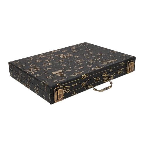 Beaupretty Holz Mahjong Aufbewahrungsbox mit Tragegriff Eleganter Rechteckiger Reisebehälter für Mahjong Steine Stilvolle Platzsparende Aufbewahrungslösung mit Großzügigem Innenraum Beaupretty Holz Mahjong Aufbewahrungsbox mit Tragegriff Eleganter Rechteckiger Reisebehälter für Mahjong Steine Stilvolle Platzsparende Aufbewahrungslösung mit Großzügigem Innenraum von Beaupretty