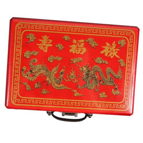 Beaupretty Holz Mahjong Box Retro Aufbewahrung Tragbare Mahjong Halterung mit Feiner Verarbeitung und Sicherem Verschluss Beaupretty Holz Mahjong Box Retro Aufbewahrung Tragbare Mahjong Halterung mit Feiner Verarbeitung und Sicherem Verschluss von Beaupretty