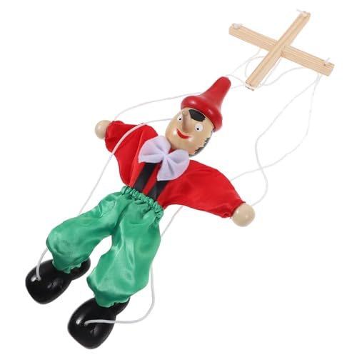 Beaupretty Holz Marionette Schnurpuppen für Lustiges Interaktives Puppenspielzeug für Partys Aufführungen und Kreative Spiele Geeignet für Altersgruppen aus Sicherem und Zufällige Farbe von Beaupretty