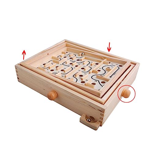 Beaupretty Holz Maze Kugelspielzeug für Pädagogisches Geduldsspiel mit Balancieren Fördert Logisches und Problemlösung Geeignet für Jungen und Mädchen Sicheres Holzmaterial Beaupretty Holz Maze Kugelspielzeug für Pädagogisches Geduldsspiel mit Balancieren Fördert Logisches und Problemlösung Geeignet für Jungen und Mädchen Sicheres Holzmaterial von Beaupretty