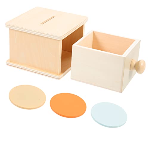 Beaupretty Holz Münzbox für Junge Mädchen und Stabile und Steckbox Fördert Hand Auge Koordination und Feinmotorik Pädagogisches Lernspielzeug für Kleinkinder von Beaupretty