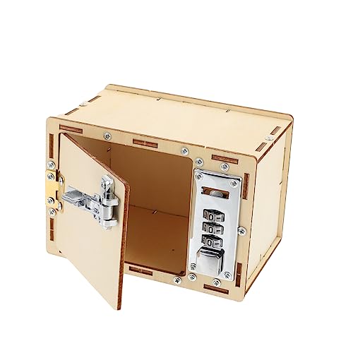 Beaupretty Holz Puzzle DIY Mechanische Passwortbox Lernset für Ab Jahren Sicheres Feines Holzmaterial Pädagogisches Bastelset Geschicklichkeit und Kreativität von Beaupretty