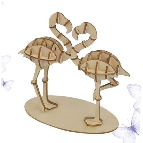 Beaupretty Holz Puzzle Flamingo Lernspielzeug Hand Auge koordination Kreatives DIY Geschenk für Jungen Mädchen Ab Jahren von Beaupretty