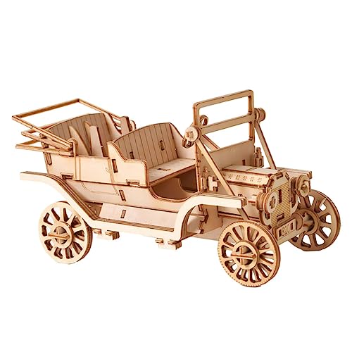 Beaupretty Holz Puzzle Spielzeugset DIY Holzmodell Auto für Jungen Handgefertigtes Bastelspielzeug Hand Auge Koordination und Intellektuellen Entwicklung für Kindergeburtstage und Feste von Beaupretty