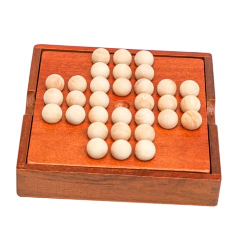 Beaupretty Holz Schachspiel für Aufbewahrungsbox Pädagogisches Brettspiel aus Holz Fördert Denkvermögen und Kreativität Glatte Oberfläche Sicher und Langlebig Geeignet Ab Jahren von Beaupretty