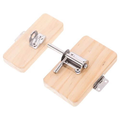 Beaupretty Holz Türverriegelung Busy Board für Pädagogisches Lernspielzeug Montessori DIY Zubehör Sensorisches Holzspielzeug Kreativität Problemlösung und Feinmotorik Natürlicher Holzfarbton von Beaupretty