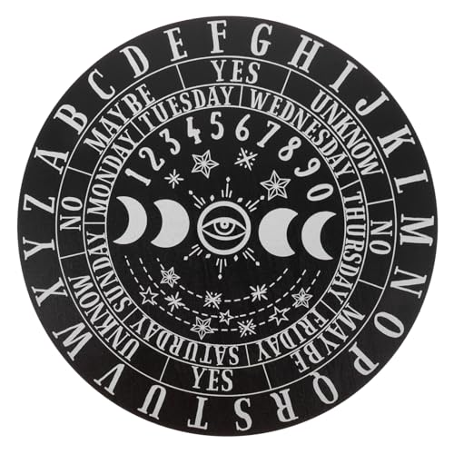 Beaupretty Holz Wahrsageplatte Pendelbrett mit Gravur für Tarot und Divinatorische Spiele für Beratung und Meditation aus Hochwertigem Kiefernholz Dekorativ und Langlebig Beaupretty Holz Wahrsageplatte Pendelbrett mit Gravur für Tarot und Divinatorische Spiele für Beratung und Meditation aus Hochwertigem Kiefernholz Dekorativ und Langlebig von Beaupretty