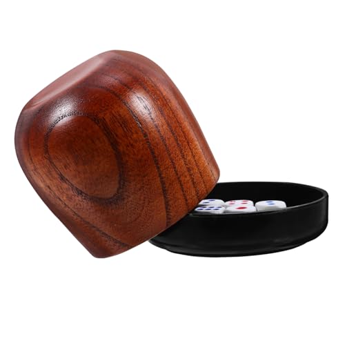 Beaupretty Holz Würfelbecher Set mit Abgerundeten Kunststoffwürfeln Stoßfestes Dice Cup Zubehör für Bar Familien und Partyspiele Glatte Oberfläche Inklusive Deckel für Würfelspiele Beaupretty Holz Würfelbecher Set mit Abgerundeten Kunststoffwürfeln Stoßfestes Dice Cup Zubehör für Bar Familien und Partyspiele Glatte Oberfläche Inklusive Deckel für Würfelspiele von Beaupretty