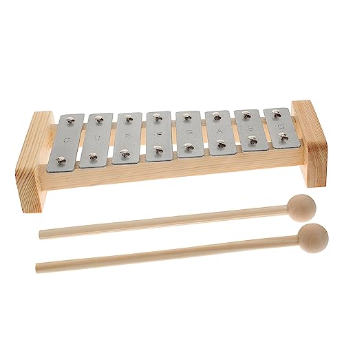 Beaupretty Holz Xylophon für Percussion Instrument zur Frühen Bildung Sicheres Musikinstrument aus Holz und Aluminium Fördert die Hand Augen Koordination und Motorischen Fähigkeiten für und von Beaupretty