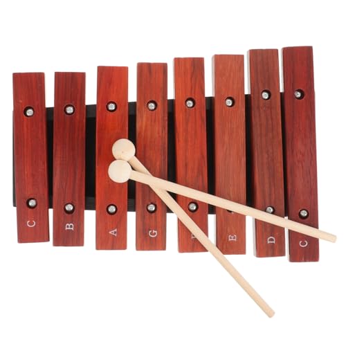 Beaupretty Holz Xylophon mit Schlägeln für Kleinkinder kindgerechtes Musikinstrument für musikalische Früherziehung sicher verarbeitet langlebig für Anfänger Zufällige Farbe Zufällige Farbe von Beaupretty