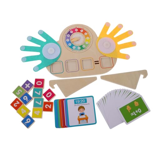 Beaupretty Holz Zählblöcke mit Tiermotiven Farb und Zahlenverständnis Addition und Subtraktion Fördert Feinmotorik und Mathematische Grundkenntnisse für Kleinkinder von Beaupretty