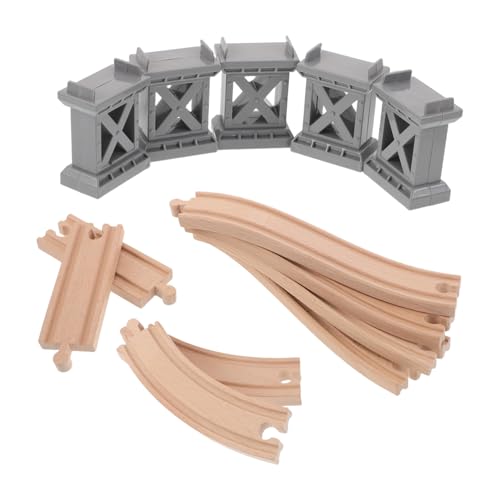 Beaupretty Holz Zugschienen Brücke Realistische Gebogene Schienen mit Steigungsbogen Universelle Passform für Holz und Kunststoffgleise Kreatives Zubehör für Fördert Eltern Spiele und Beaupretty Holz Zugschienen Brücke Realistische Gebogene Schienen mit Steigungsbogen Universelle Passform für Holz und Kunststoffgleise Kreatives Zubehör für Fördert Eltern Spiele und von Beaupretty