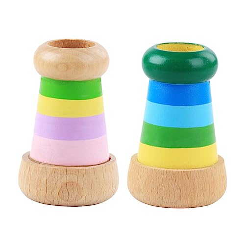 Beaupretty Holz für Jahre Entwicklungsförderndes Lernspielzeug mit Großem Polyprisma Bunte Lichteffekte aus Hochwertigem Buchenholz Fördert Fantasie und Logisches von Beaupretty