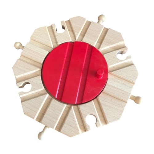 Beaupretty Holzbahn Schienenset Langlebig Einfach zu Montieren Flexibles DIY Eisenbahn Zubehör Kompatibel für Jungen Mädchen Geschenk von Beaupretty