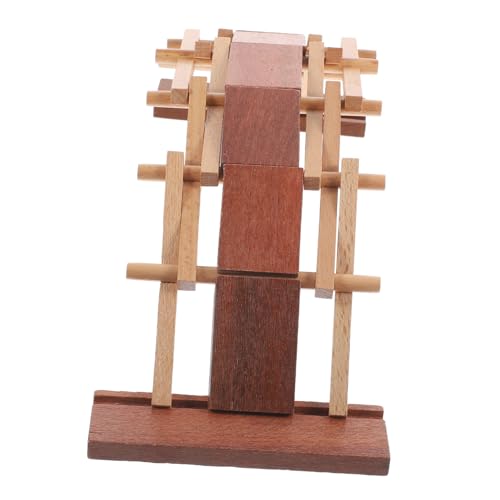 Beaupretty Holzbaukasten Archbrücke DIY zum Basteln Pädagogisches Konstruktionsspielzeug mit Traditioneller Zapfenverbindung Dekoratives Holzexperiment Kinderzimmer und Kreativförderung von Beaupretty