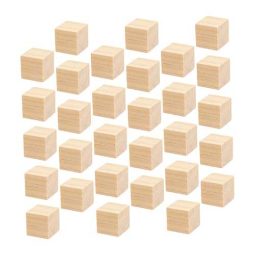 Beaupretty Holzbauklötze Teilig Kleine Würfel aus Holz Lernspielzeug Pädagogisch Sicher Leicht für Kreatives Bauen und Verständnis von Beaupretty