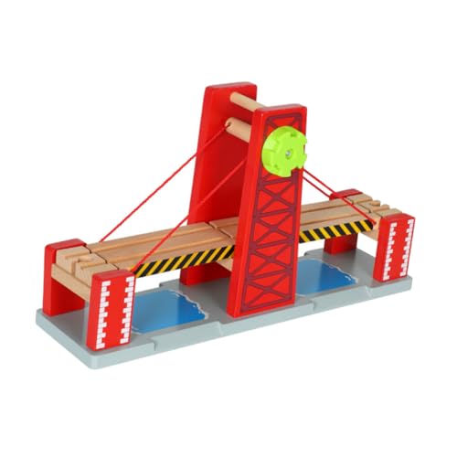 Beaupretty Holzbrücke für Eisenbahn Teiliges DIY Modellset Kompatibel mit Holzbahn Verstellbare Hängebrücke für Ab Jahren Kreatives Holzspielzeug für Jungen und Mädchen von Beaupretty