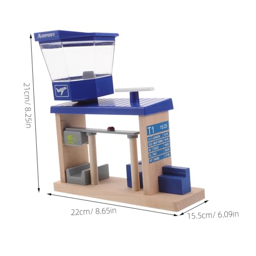 Beaupretty Holzflugzeug Station Modell Spielset Motorik Feinmotorik Lernspielzeug für Zuhause und Kindergarten Interaktives Rollenspiel Zubehör Beaupretty Holzflugzeug Station Modell Spielset Motorik Feinmotorik Lernspielzeug für Zuhause und Kindergarten Interaktives Rollenspiel Zubehör von Beaupretty