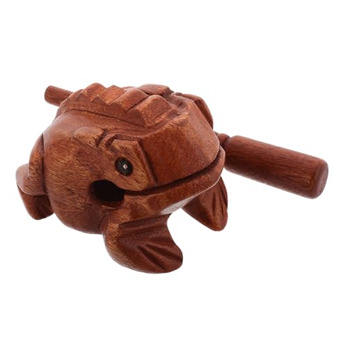 Beaupretty Holzfrosch Musikspielzeug Handgefertigtes Einzigartiges Geräuschmacher Instrument aus Holz für Kreative Heimdekoration und Interaktiven Spaß als für Musikinstrumentenliebhaber von Beaupretty