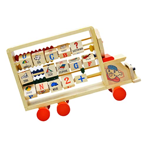 Beaupretty Holzperlen Lernspielzeug für Montessori Mathe zur Logischen Denkens und Fingerfertigkeit Sicher für Vorschule und Zuhause von Beaupretty