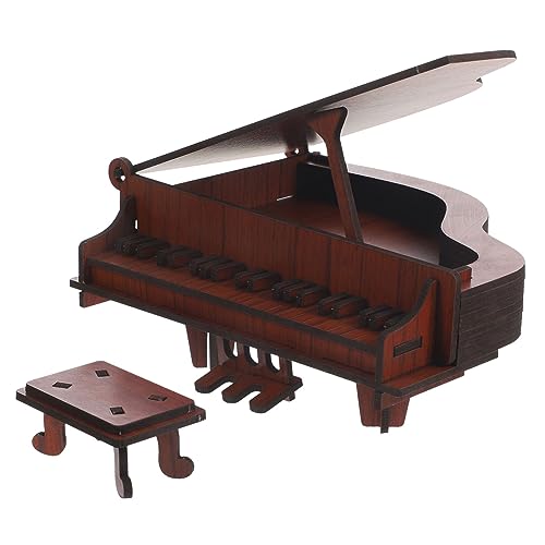 Beaupretty Holzpuzzle Klavier DIY Selbstmontage für Ab Jahre Lernspielzeug Feinmotorik und Kreativität Langlebiges Holzmodell für Dekoration und von Beaupretty