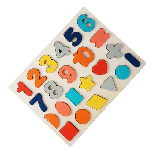 Beaupretty Holzpuzzle Zahlen Buchstaben Lernspielzeug Kognitives Frühe Motorik Konzentration Kreativität Ab Jahren Geeignet von Beaupretty