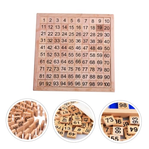 Beaupretty Holzpuzzle Zahlen Lernspielzeug für Montessori Frühe Bildung Holzspielzeug Pädagogisch Sicher Langlebig für Kleinkinder Jungen Mädchen von Beaupretty