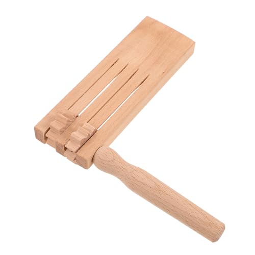 Beaupretty Holzratsche Doppelreihig Musikinstrument Früherziehung Geräuschemacher für Rhythmusfördernd Pädagogisches für Sportveranstaltungen und Party Beaupretty Holzratsche Doppelreihig Musikinstrument Früherziehung Geräuschemacher für Rhythmusfördernd Pädagogisches für Sportveranstaltungen und Party von Beaupretty