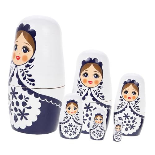 Beaupretty Holzset Russische Nesting Puppen für Handbemalt Traditionell Geburtstag Mädchen von Beaupretty