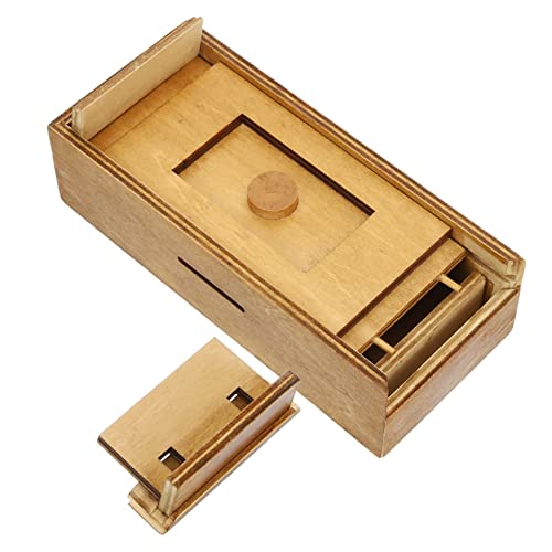 Beaupretty Holzspielzeug Box mit Verstecktem Fach Pädagogisches Puzzle für Kognitive und Kreatives als zu Besonderen Anlässen von Beaupretty